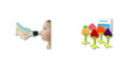 Cradle of Joy Baby Care Kit: Teal USB rechargeable nasal aspirator and 4 fruit-shaped silicone teething toys.
